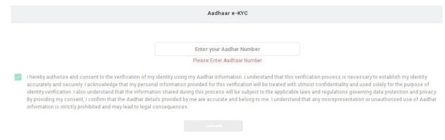 Aadhaar e-KYC