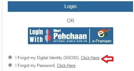 Citizen – SSO ID Recover