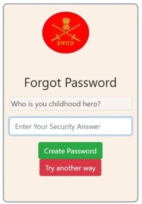 Forgot Password Reset Process