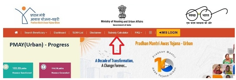 PMAY Subsidy Calculate