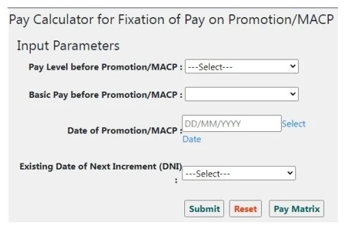 Pay Level before Promotion