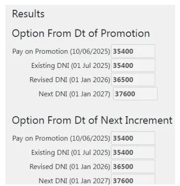 Promotion Increment