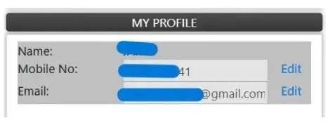 Update Mobile Number Email ID on Hamraaz Portal