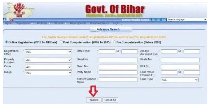 Land Record Bihar
